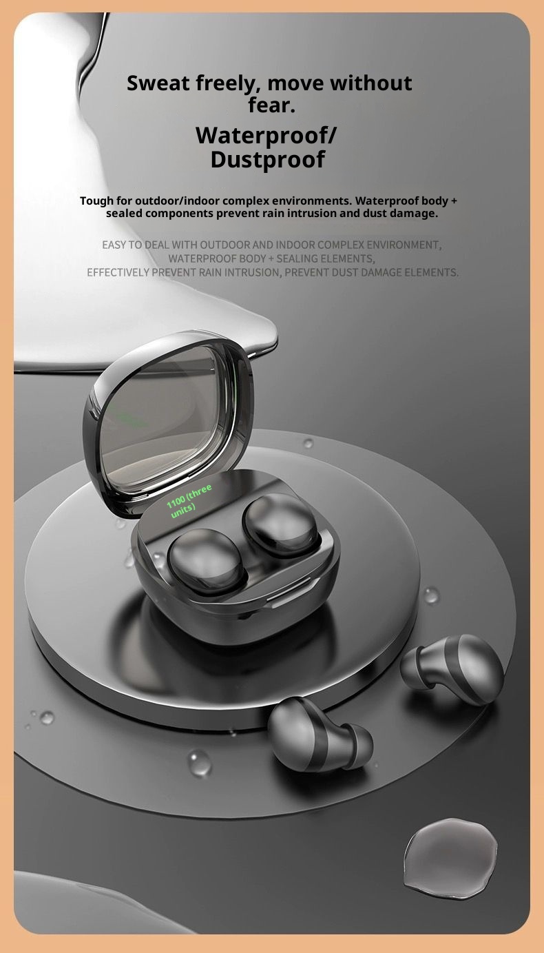 3c Sleep Bluetooth Earbuds True Wireless New Mini Ultra Small No Flashing Light Noise Cancelling In-Ear Unisex Earphones_voghion.com