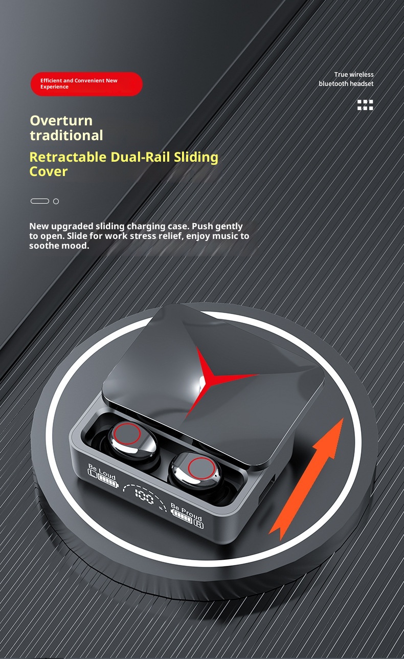 Écouteurs sans fil Bluetooth intelligents 3c Cross-Border New M90pro TWS M88, affichage numérique de la puissance, couvercle coulissant, modèle privé_voghion.com