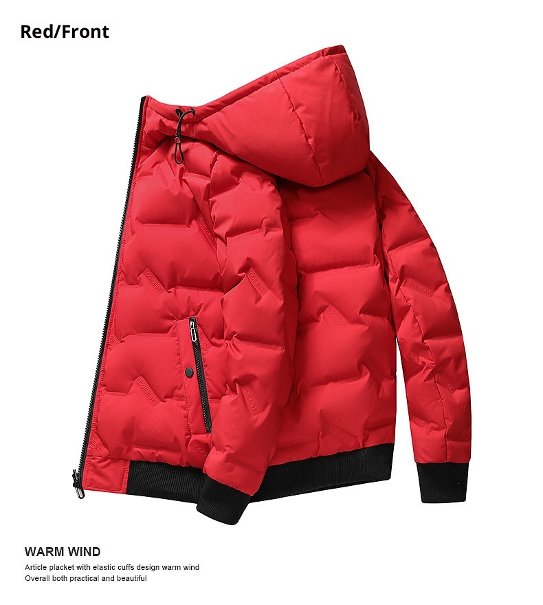 boy Reversible Short New Jacket For Men Youth 90% Fashion White Duck Down Hot Winter Men's Hooded Coat_voghion.com