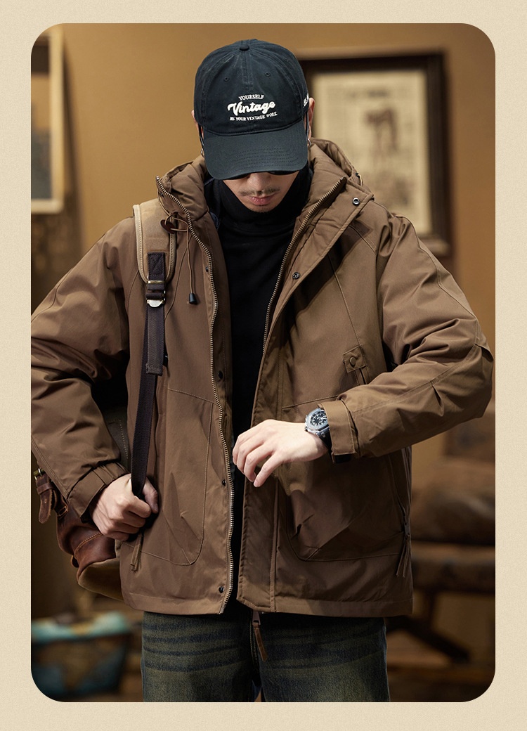 boy American Workwear Men Winter Jacket Outdoor Waterproof Warm Down Liner Detachable Windbreaker Coat_voghion.com