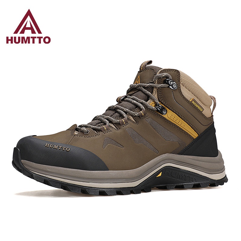 ShoeGlobe Hantu Outdoor Hiking Men, Autumn And Winter New High-top Anti-slip Waterproof Cushioning Wear-resistant Breathable_voghion.com