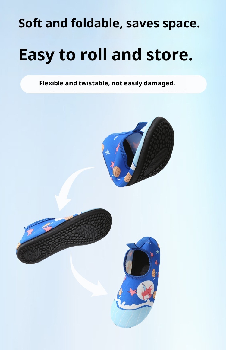 Scarpe da spiaggia per bambini, antiscivolo, anti-taglio, per bambini e bambine, adatte per parchi acquatici, anti-sabbia, delicate sulla pelle, per nuotare, guadare e torrente_voghion.com