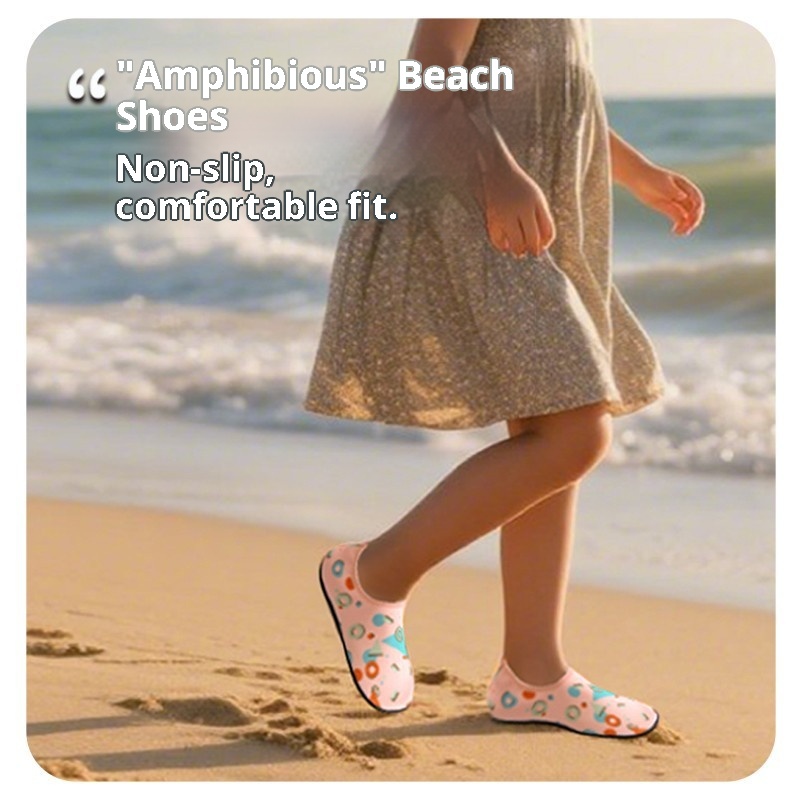Scarpe da spiaggia per bambini, antiscivolo, anti-taglio, per bambini e bambine, adatte per parchi acquatici, anti-sabbia, delicate sulla pelle, per nuotare, guadare e torrente_voghion.com