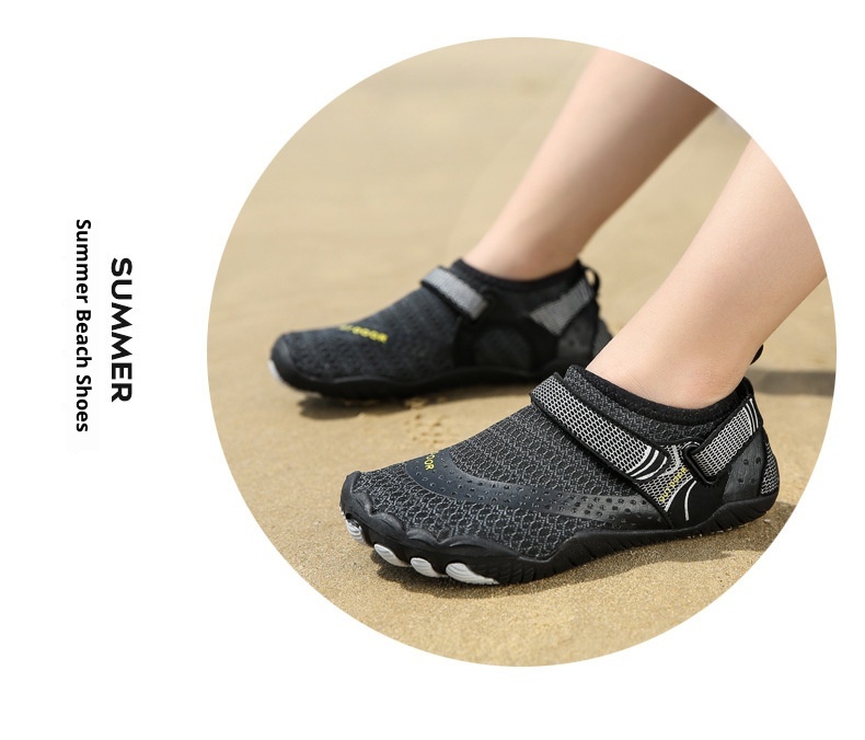 Parent-Child Water Stream Shoes, Men Women Beach Non-Slip Thick Sole Quick-Dry Beachside Swimming For Children And_voghion.com