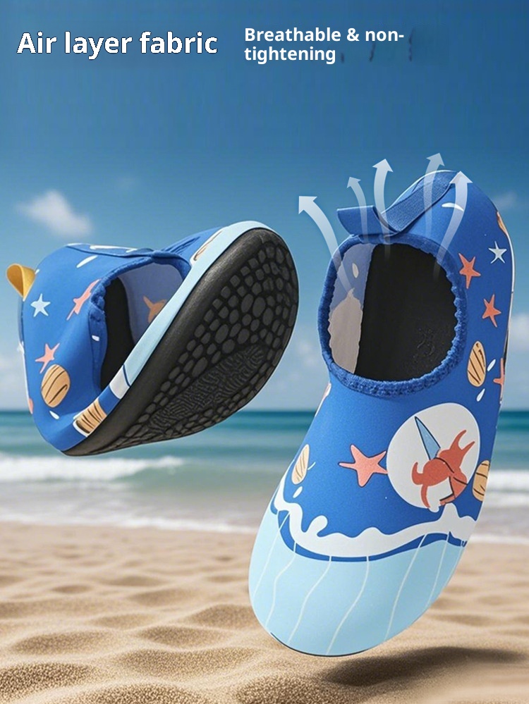 Scarpe da spiaggia per bambini, antiscivolo, anti-taglio, per bambini e bambine, adatte per parchi acquatici, anti-sabbia, delicate sulla pelle, per nuotare, guadare e torrente_voghion.com