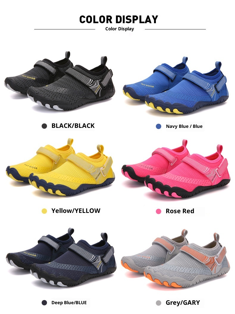 Parent-Child Water Stream Shoes, Men Women Beach Non-Slip Thick Sole Quick-Dry Beachside Swimming For Children And_voghion.com