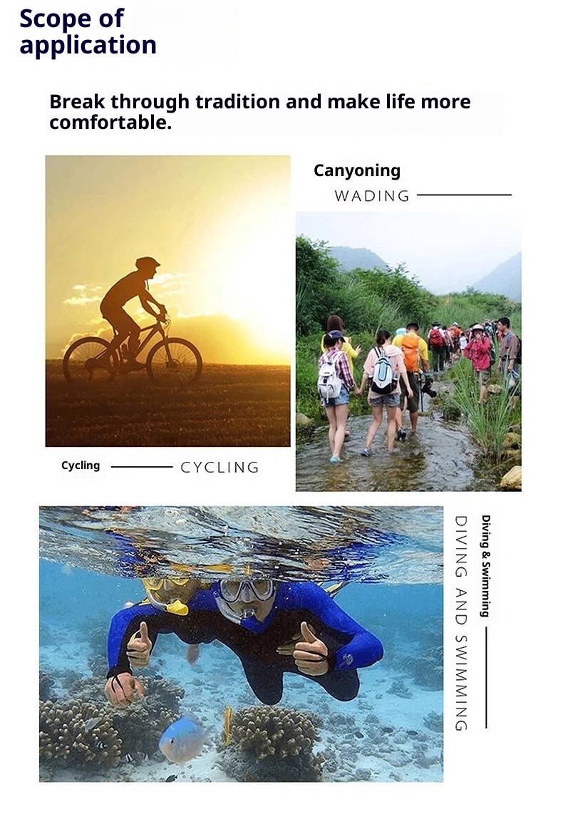 Beach Shoes Adults, Men, Women, And Children, Non-Slip Soft Sole, Quick-Dry, Suitable For Beach, Water Sports, Wading,_voghion.com