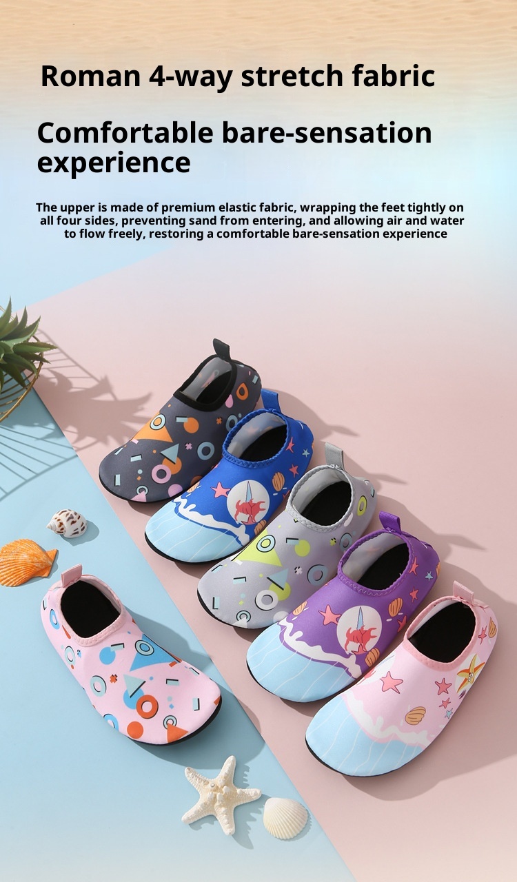 Scarpe da spiaggia per bambini, antiscivolo, anti-taglio, per bambini e bambine, adatte per parchi acquatici, anti-sabbia, delicate sulla pelle, per nuotare, guadare e torrente_voghion.com