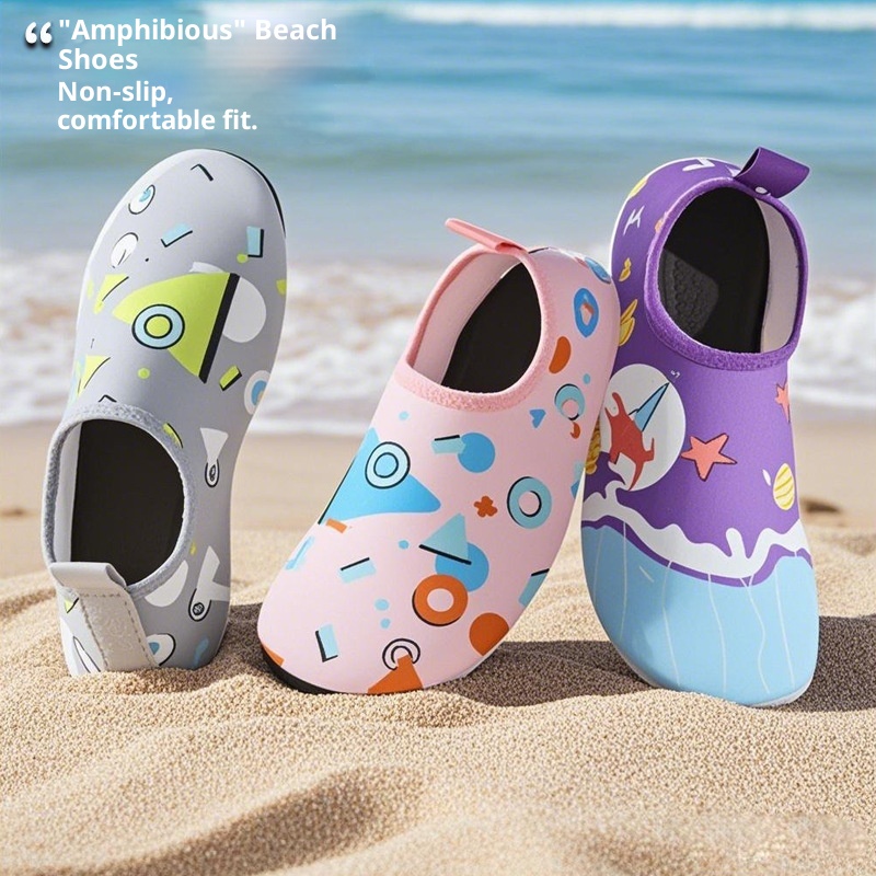 Scarpe da spiaggia per bambini, antiscivolo, anti-taglio, per bambini e bambine, adatte per parchi acquatici, anti-sabbia, delicate sulla pelle, per nuotare, guadare e torrente_voghion.com