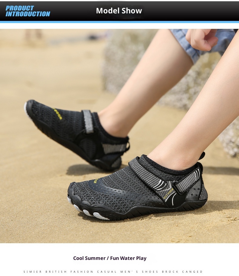 Parent-Child Water Stream Shoes, Men Women Beach Non-Slip Thick Sole Quick-Dry Beachside Swimming For Children And_voghion.com