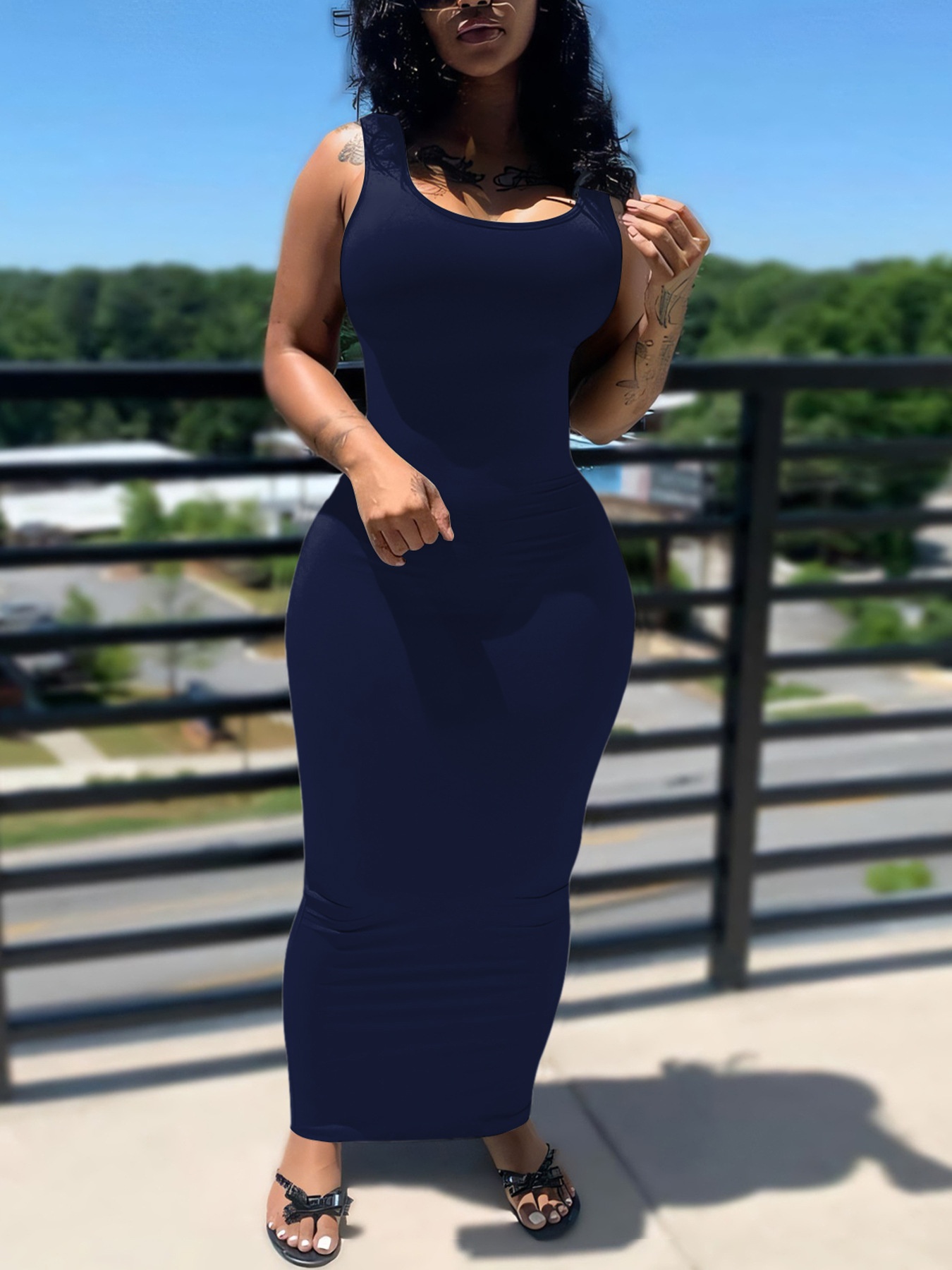 GraceChic Cross-Border Damenbekleidung Europäisch und Amerikanisch Neues sexy eng anliegendes langes afrikanisches Plus-Size-Kleid_voghion.com