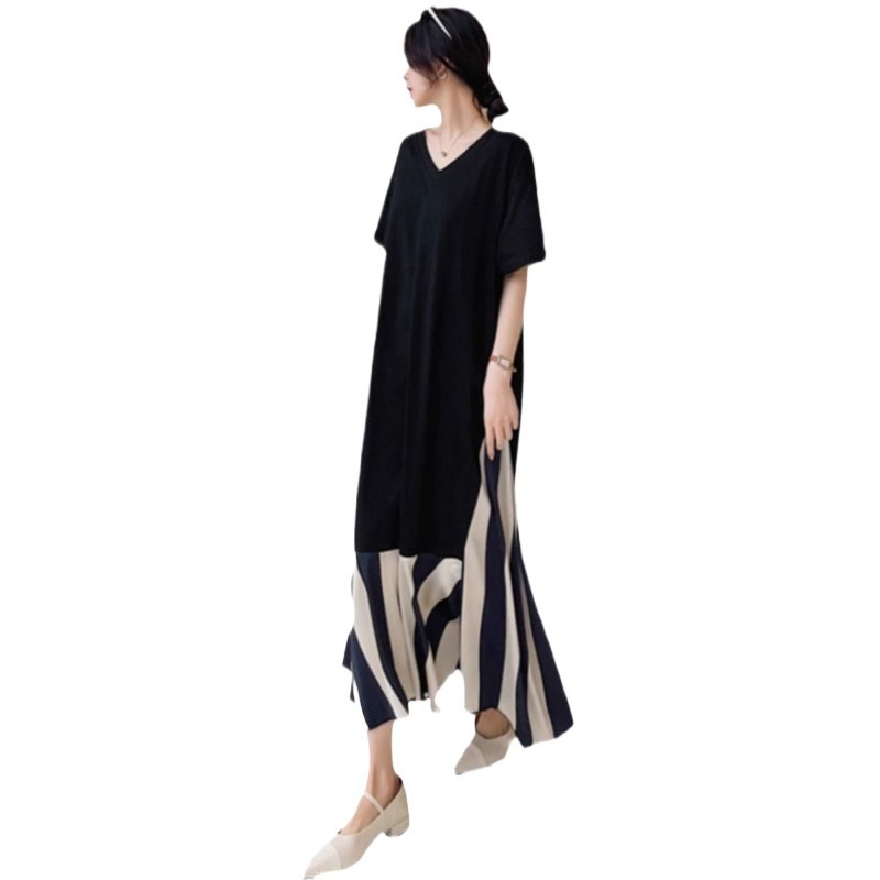 GraceChic GraceChic Plus Size Women's Fashion Light 1.0-150kg Elegant Loose Summer Slimming Long Shirt Dress European And American_voghion.com
