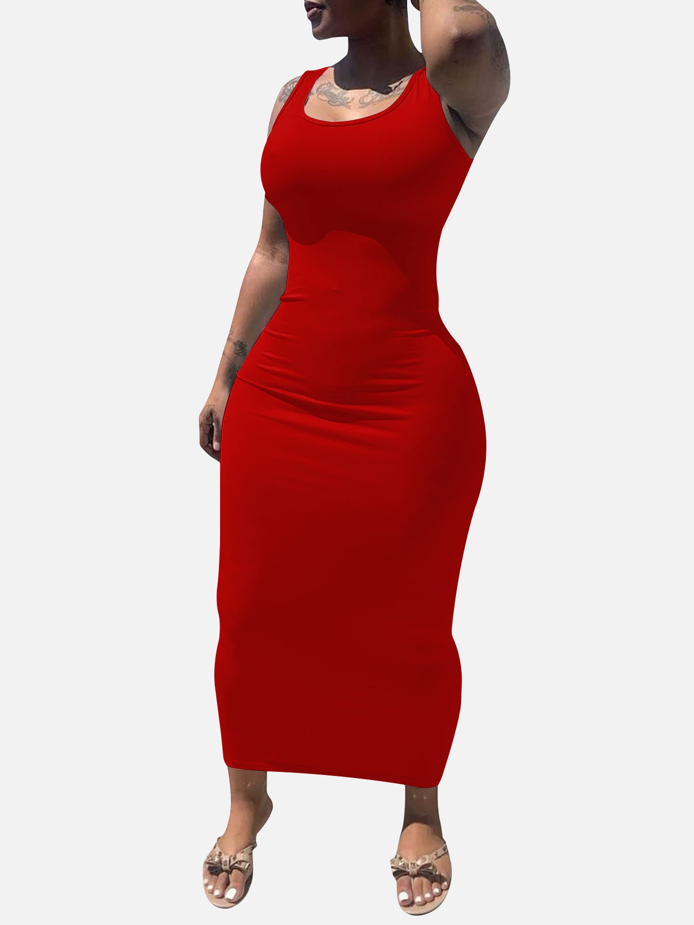 GraceChic Cross-Border Damenbekleidung Europäisch und Amerikanisch Neues sexy eng anliegendes langes afrikanisches Plus-Size-Kleid_voghion.com