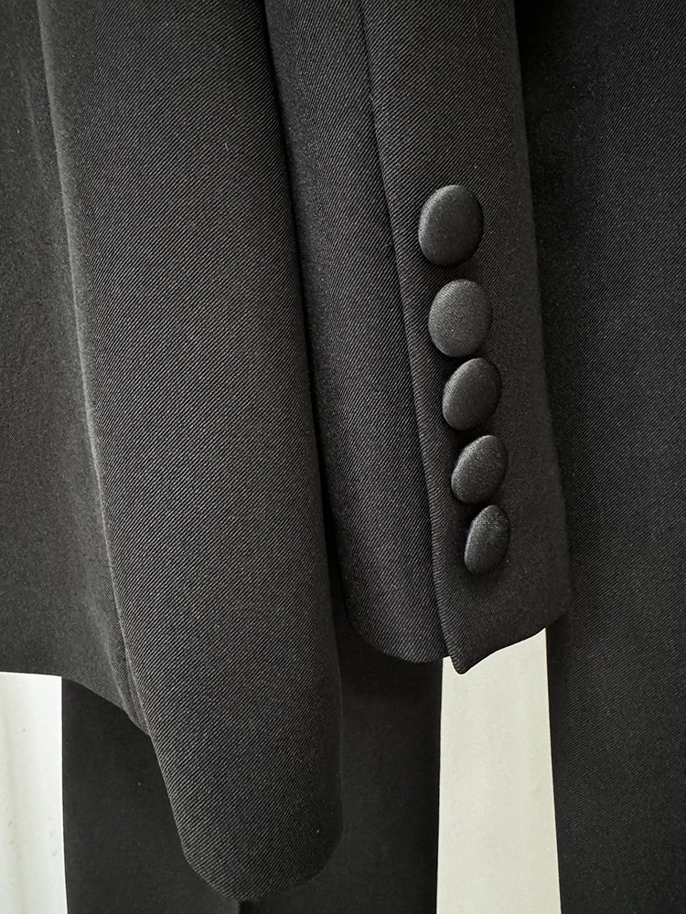 GraceChic - Conjunto de duas peças com calça comprida, bordado pesado com lantejoulas e aplicações de pérolas, inspirado na moda de celebridades europeias e americanas de 2024._voghion.com