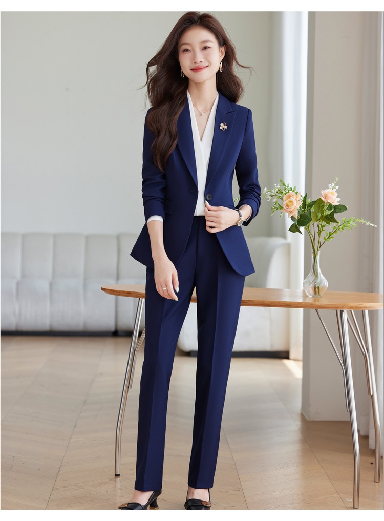 GraceChic Red Single Button Set For Women 2025 Spring And Autumn New Formal Suit Workwear Commuter Women's Professional Outfit_voghion.com