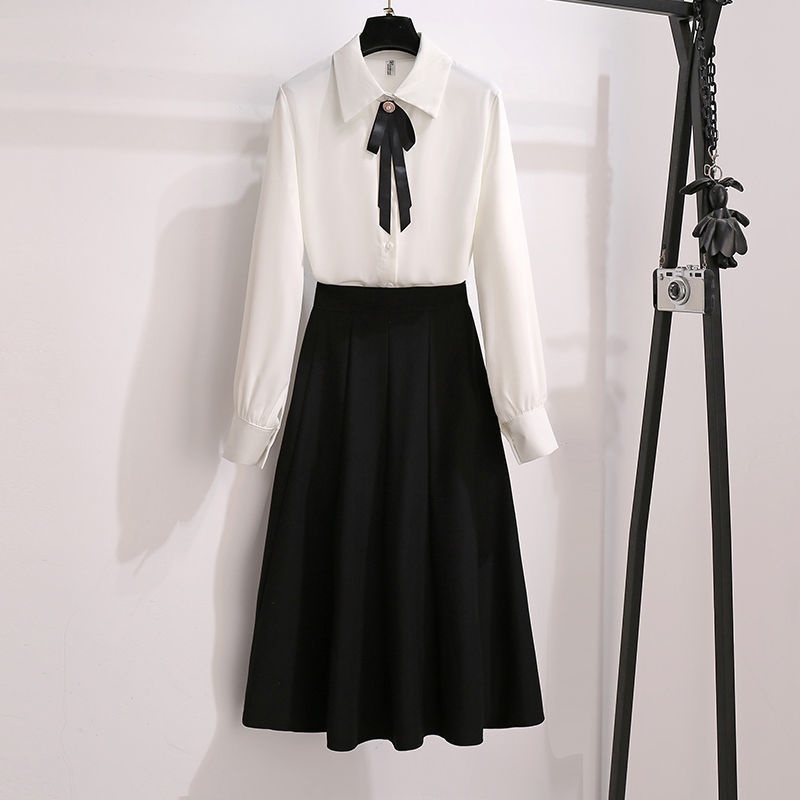 GraceChic GraceChic Ladylike Temperament Professional Suit 2025 Spring And Autumn New Women's Korean Version Shirt Gentle Style Half Skirt_voghion.com