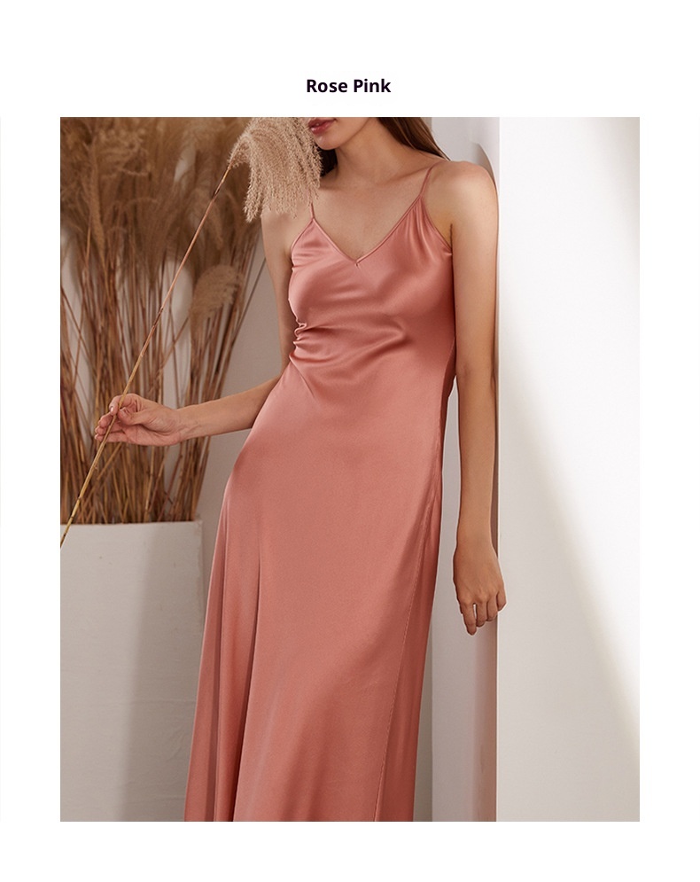 GraceChic Butterfly Embroidery Summer Camisole Evening Gown European And American Style Elegant Mulberry Silk Long Dress For_voghion.com