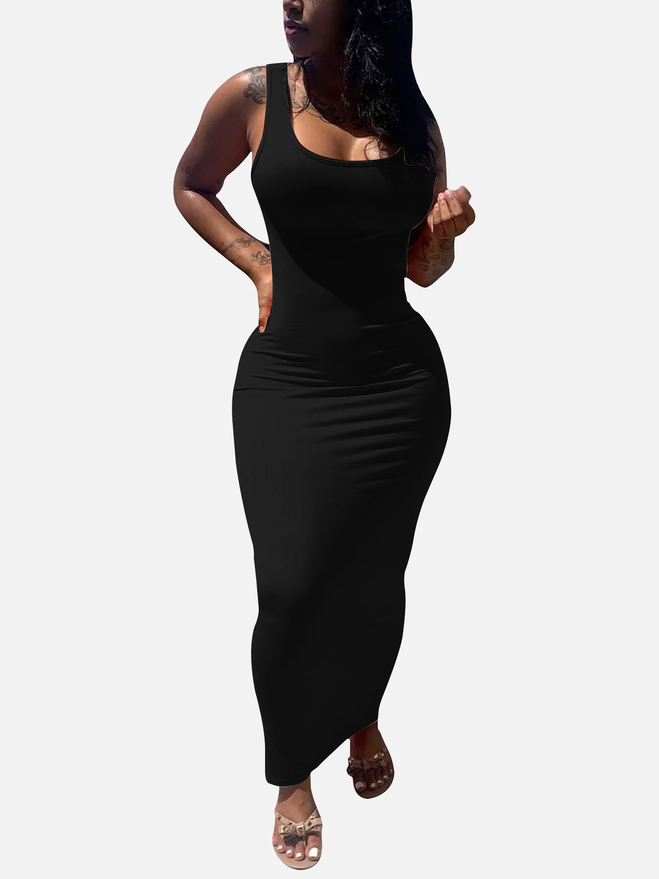 GraceChic Cross-Border Damenbekleidung Europäisch und Amerikanisch Neues sexy eng anliegendes langes afrikanisches Plus-Size-Kleid_voghion.com