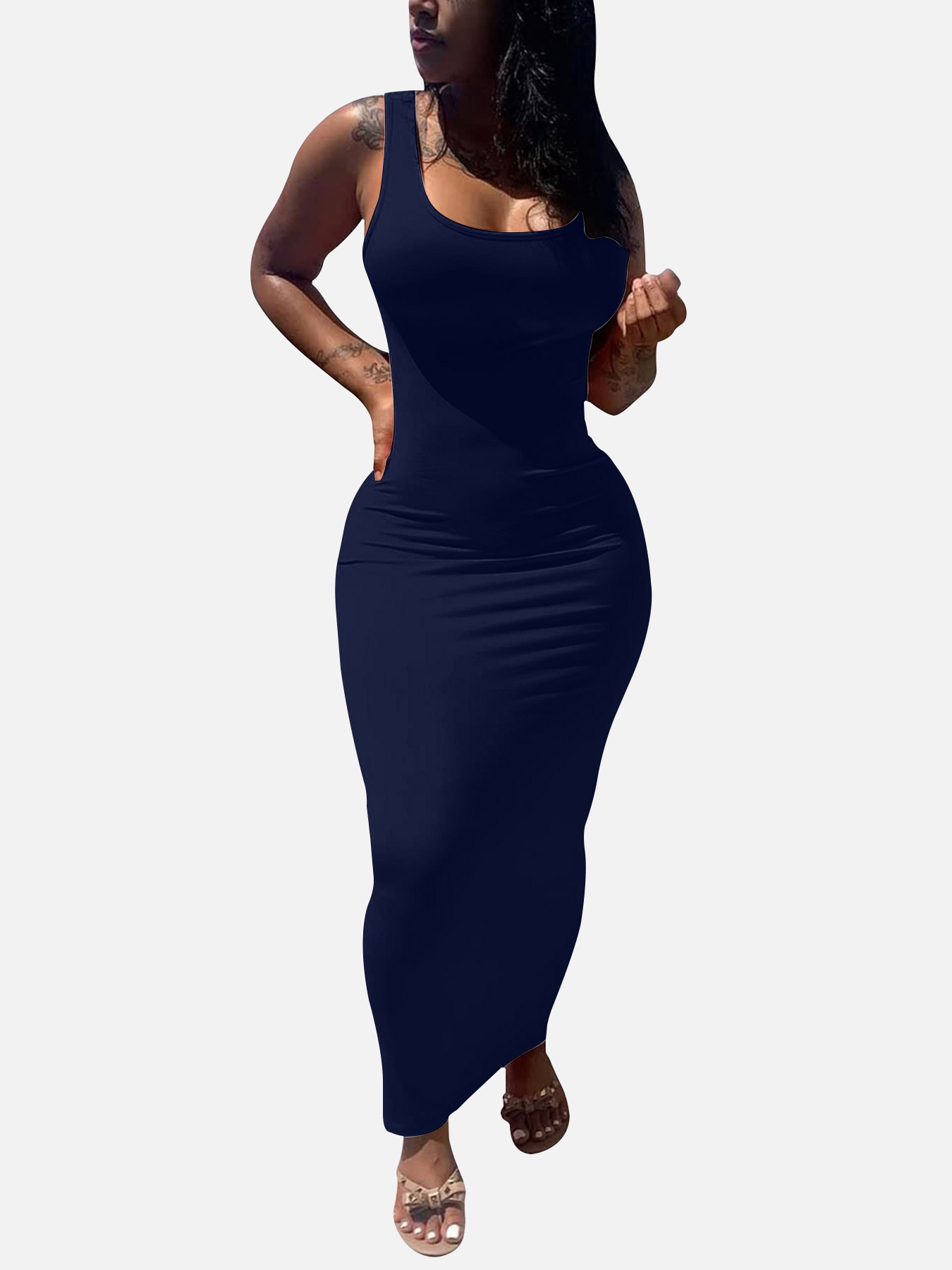 GraceChic Cross-Border Damenbekleidung Europäisch und Amerikanisch Neues sexy eng anliegendes langes afrikanisches Plus-Size-Kleid_voghion.com