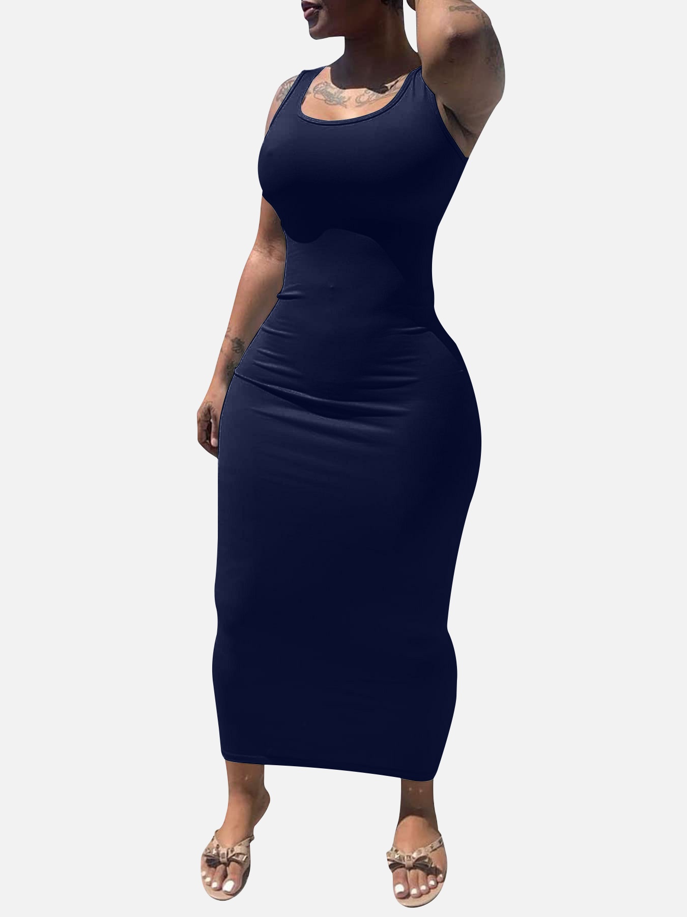GraceChic Cross-Border Damenbekleidung Europäisch und Amerikanisch Neues sexy eng anliegendes langes afrikanisches Plus-Size-Kleid_voghion.com