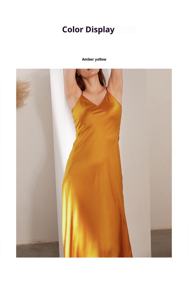 GraceChic Butterfly Embroidery Summer Camisole Evening Gown European And American Style Elegant Mulberry Silk Long Dress For_voghion.com