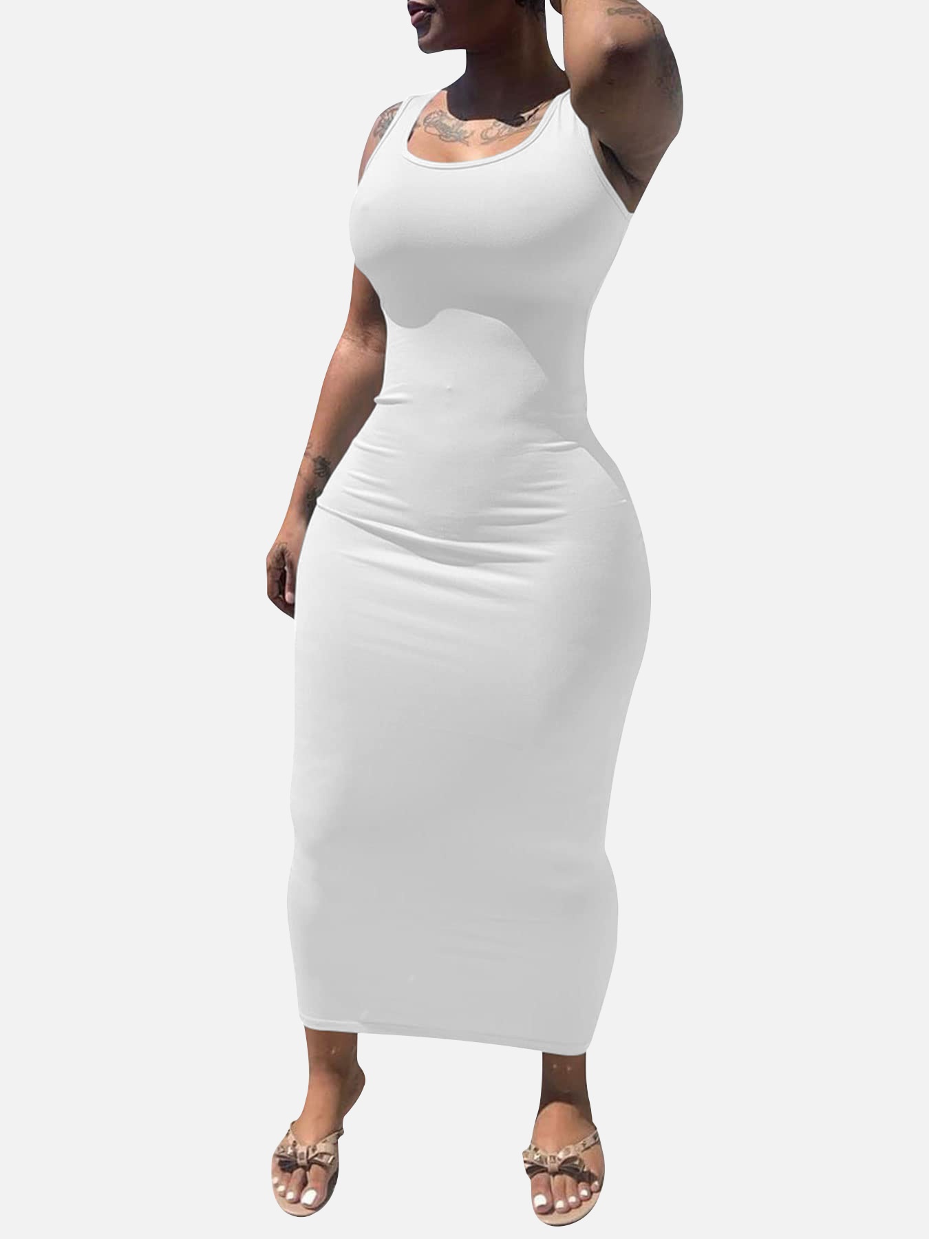 GraceChic Cross-Border Damenbekleidung Europäisch und Amerikanisch Neues sexy eng anliegendes langes afrikanisches Plus-Size-Kleid_voghion.com