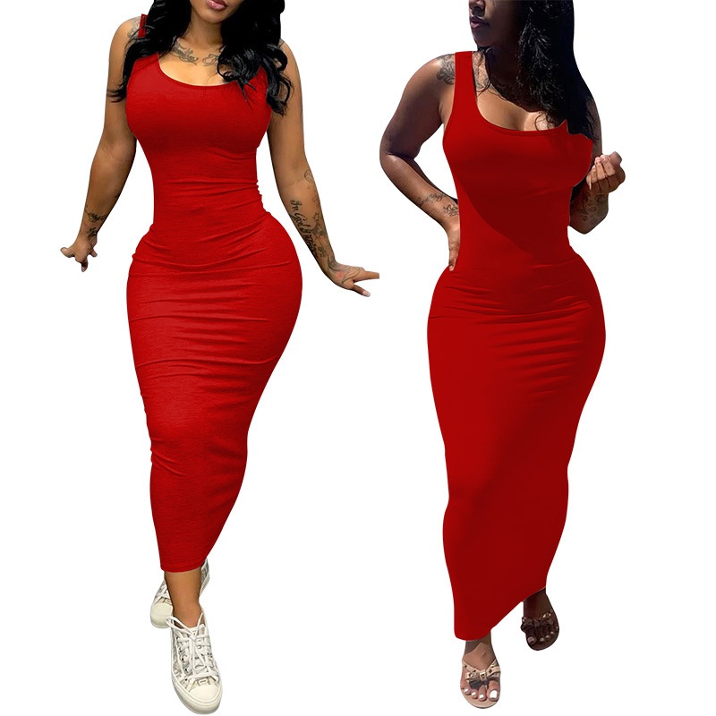 GraceChic Cross-Border Damenbekleidung Europäisch und Amerikanisch Neues sexy eng anliegendes langes afrikanisches Plus-Size-Kleid_voghion.com