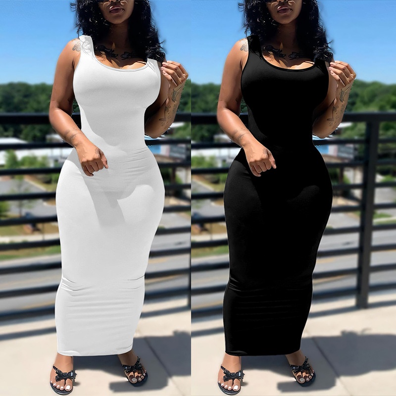 GraceChic Cross-Border Damenbekleidung Europäisch und Amerikanisch Neues sexy eng anliegendes langes afrikanisches Plus-Size-Kleid_voghion.com