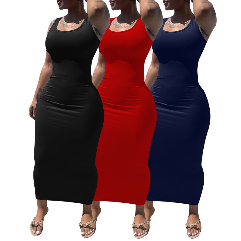 GraceChic Cross-Border Damenbekleidung Europäisch und Amerikanisch Neues sexy eng anliegendes langes afrikanisches Plus-Size-Kleid_voghion.com