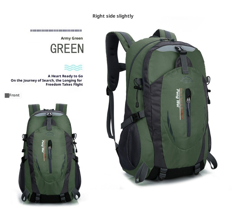 ActiveGo Pengwei Men's Backpack School Outdoor Sports Hiking Bag Water-Resistant Casual Trekking Portable Large Capacity_voghion.com