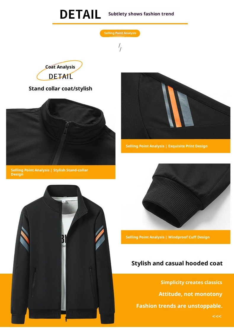 001 New Main Pomotion Sping And Autumn Tendy Band Youth Set Men's Casual Loose Sweatshit Couple Running Spots_voghion.com