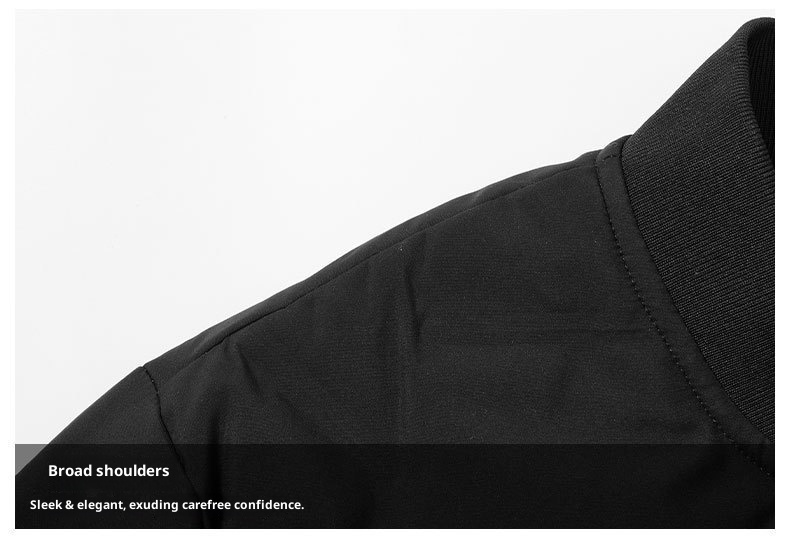 boy Business Men's Warm 2023 Autumn Winter Short Thickened Slim Fit Duck Down Baseball Jacket Coat For Men_voghion.com