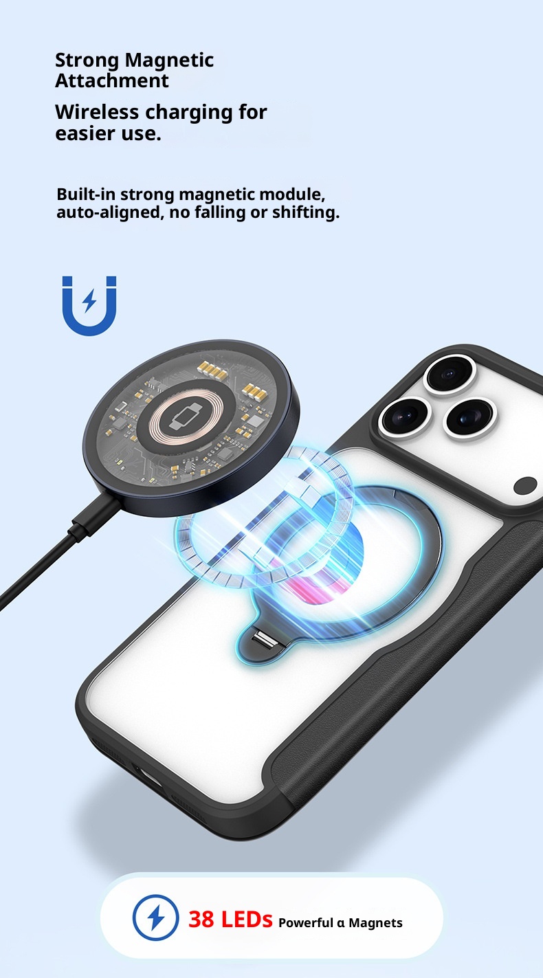 TechGlobe Kompatible iPhone 17 Flip-Case mit magnetischem Ständer, Dual-SIM-Slot, Business-Lederhülle, Fabrik-Großhandel_voghion.com