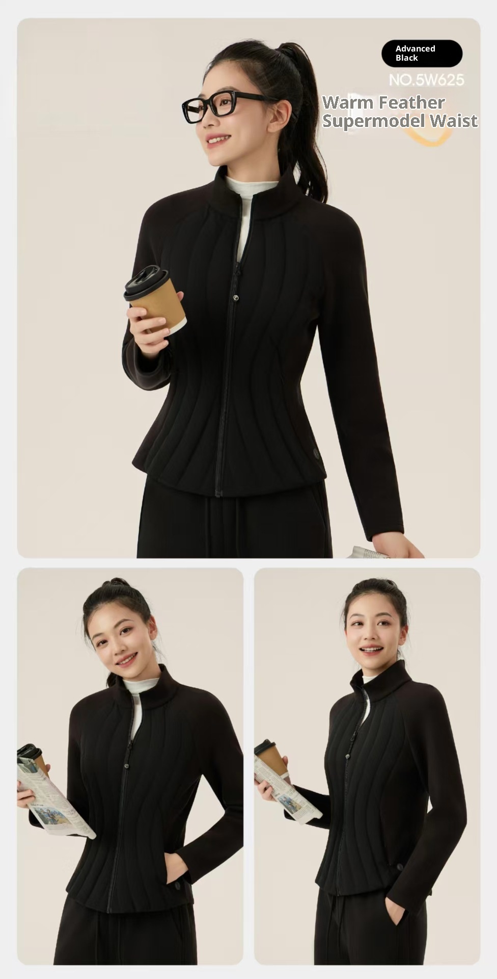 ChicShe White Duck Lightweight Stand Collar Women Outdoor Skiing Slim Fit Warm Women's Down Jacket For Inner And Outer Wear_voghion.com