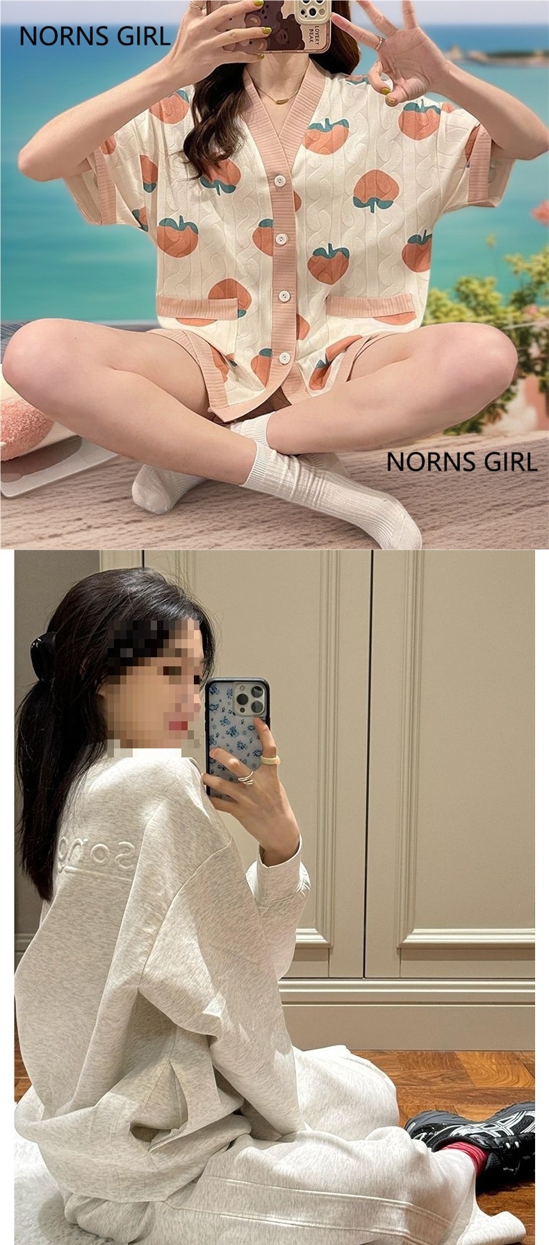 001 Koreaanse stijl luie casual sportkleding voor vrouwen lente en herfst student losse afslankende ronde hals sweatshirt hardlopen_voghion.com