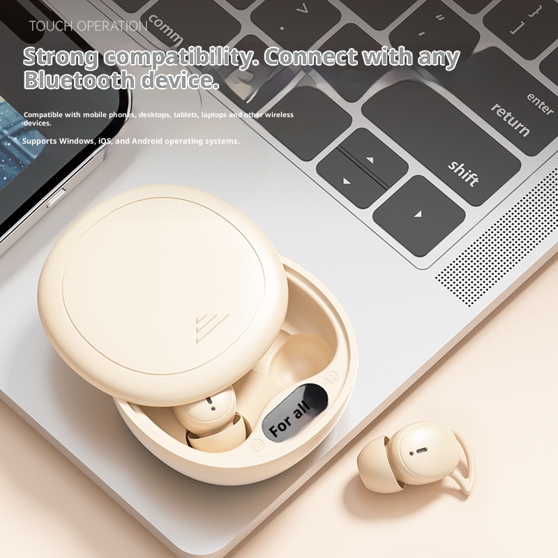 3c M73 Cross-Border Hot-Selling Wireless Bluetooth In-Ear Mini Digital Display Long Battery Life Sleep Noise Cancelling_voghion.com