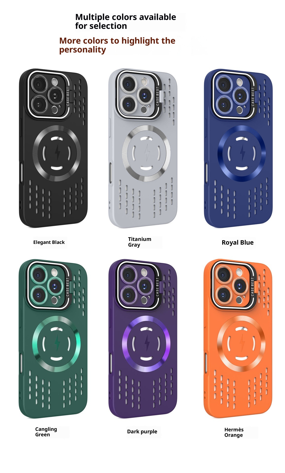 TechGlobe Lightning CD Pattern compatibile con 16 telefoni con supporto invisibile per iPhone 14, custodia morbida in silicone magnetica per iPhone 15 Pro Max_voghion.com