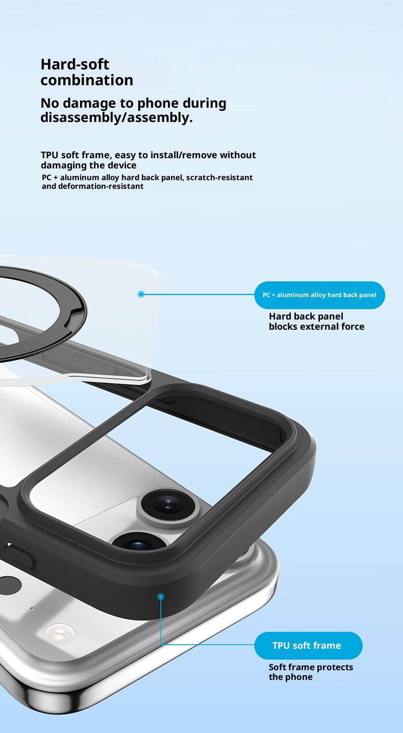 TechGlobe Kompatible iPhone 17 Flip-Case mit magnetischem Ständer, Dual-SIM-Slot, Business-Lederhülle, Fabrik-Großhandel_voghion.com