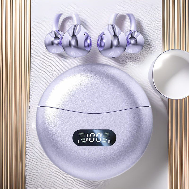 3c Cross-Border Hot-Selling AI Smart Translation Bluetooth Earbuds Clip-On Noise Cancelling Waterproof High-Quality Bone_voghion.com