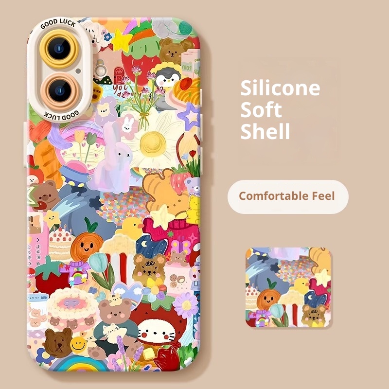 Custodia per telefono TechGlobe Animal Carnival Max Pro Nuovo modello 17 Spring Air Dopamine con cordino 16 set_voghion.com