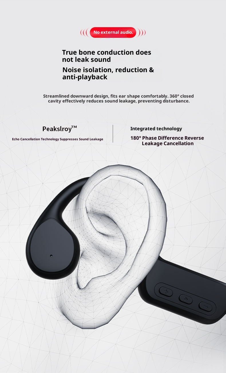 3c New X7 Knochenleitungs-Bluetooth-Headset mit 32 GB Speicher, wasserdicht, für Sport und Telefonate – Weltweit führender Bestseller_voghion.com