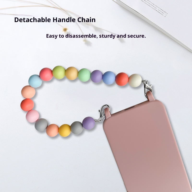 TechGlobe TechGlobe Rainbow Anti-Lost 16 Pro Max Cinturino da polso 15 Plus compatibile con custodia per telefono con catena da 14 pollici_voghion.com