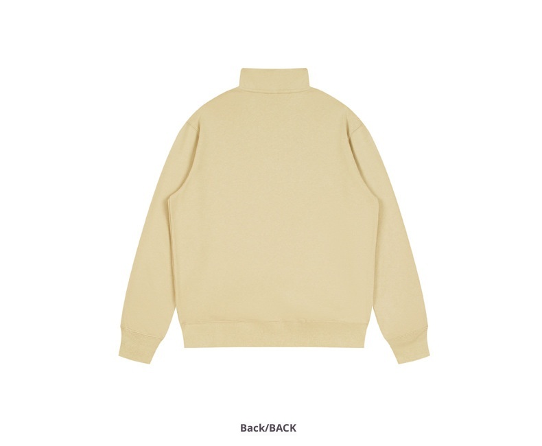 boy 350g Stand Collar For Men 2025 Autumn New Loose Heavyweight Half-Zip Men's Casual Sweatshirt With Logo Printing_voghion.com