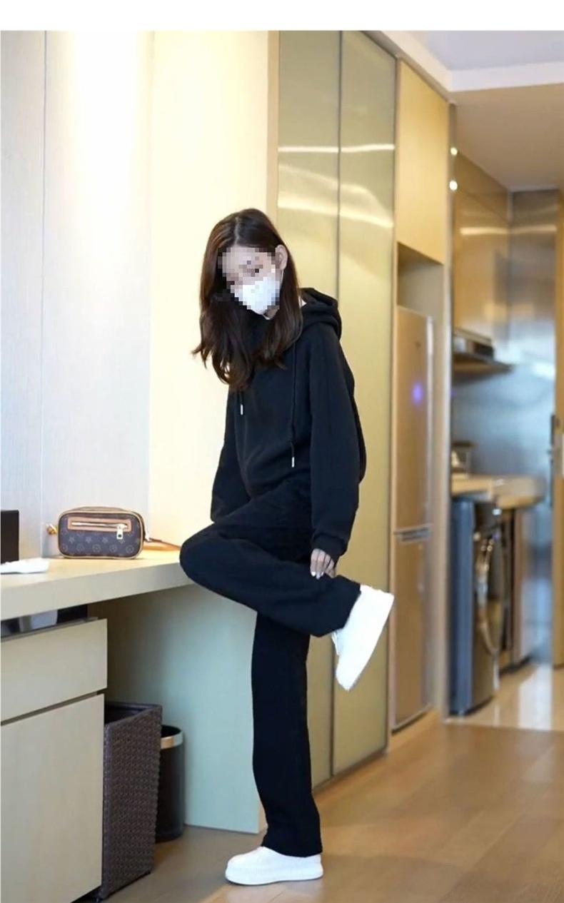 001 Abbigliamento sportivo per donna Primavera e autunno Studente stile coreano felpa casual due pezzi allentata e dimagrante alla moda da corsa_voghion.com
