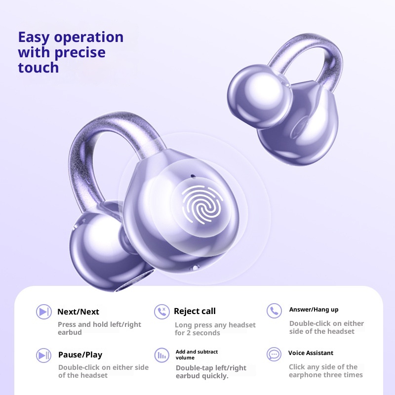 3c M97 Cross-Border 2025 New Model Compatible With Oppo Wireless Exclusive Private Mold Ear Clip Original Genuine Bluetooth_voghion.com