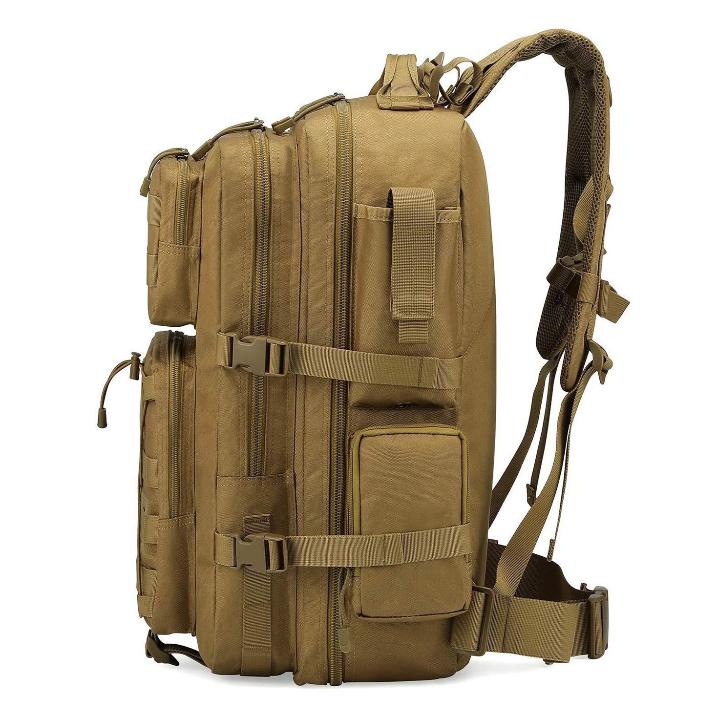 ActiveGo Cross-border Outdoor 3P MOLLE Tactical Bag Large Capacity Waterproof Mountaineering Hiking Camping Sports Backpack_voghion.com