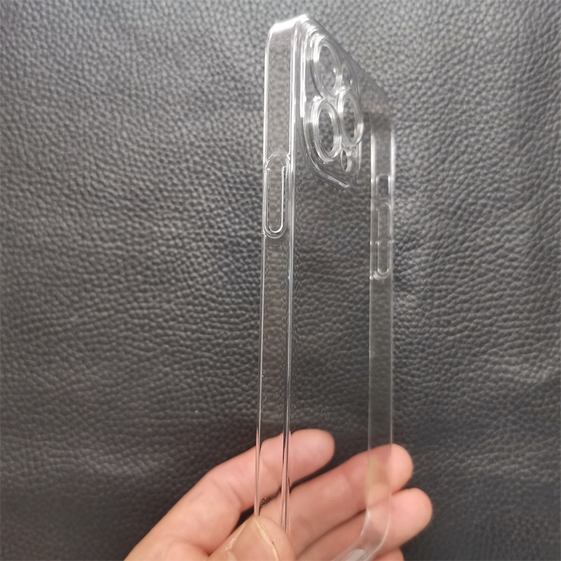 Étui rigide transparent TechGlobe compatible avec iPhone 16 et iPhone 15 Pro Max, avec protection d'objectif intégrée et couverture intégrale._voghion.com