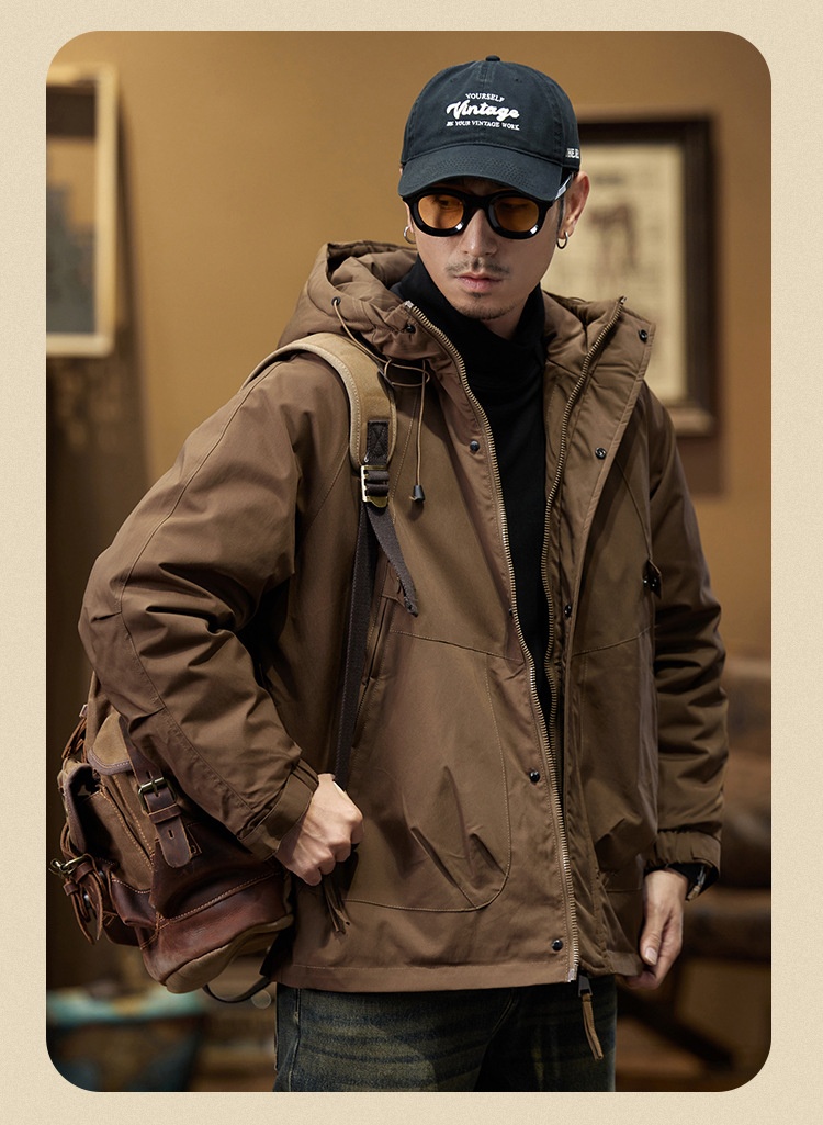 boy American Workwear Men Winter Jacket Outdoor Waterproof Warm Down Liner Detachable Windbreaker Coat_voghion.com