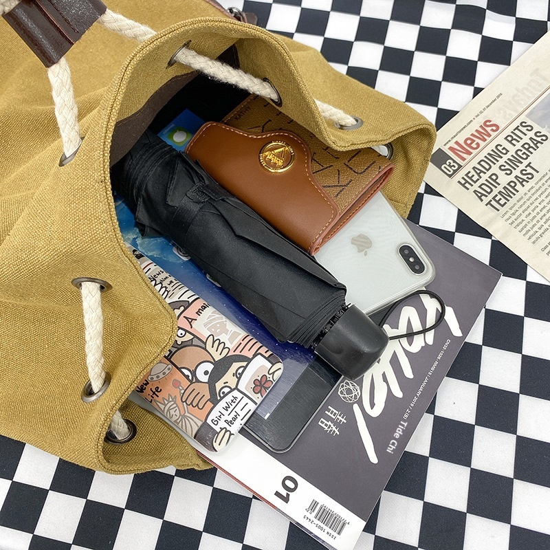 ActiveGo Large Capacity Bucket 2023 New Simple Sports Gym Men's Bag Japanese Style Casual Outdoor Backpack_voghion.com