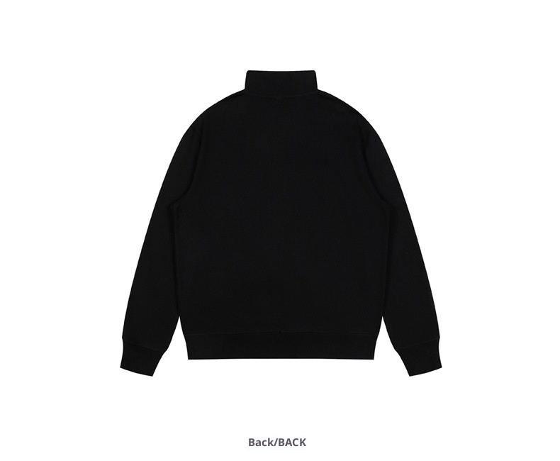 boy 350g Stand Collar For Men 2025 Autumn New Loose Heavyweight Half-Zip Men's Casual Sweatshirt With Logo Printing_voghion.com